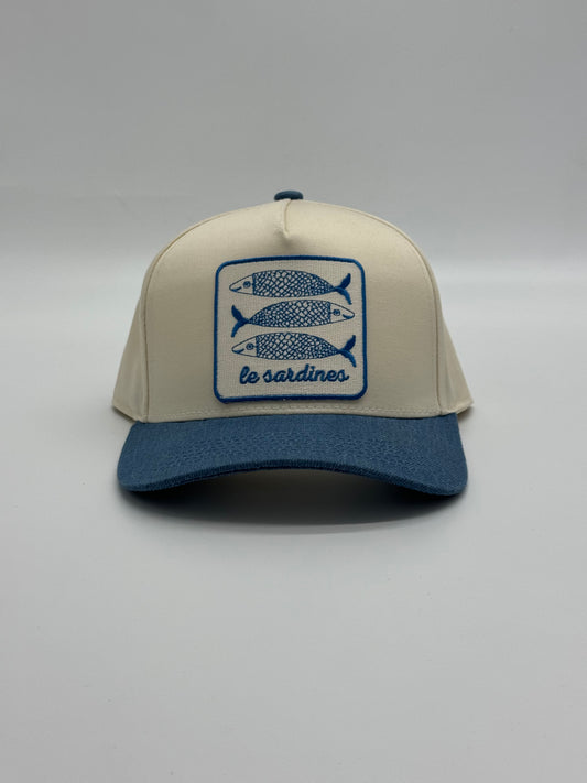 Le Sardines Denim Canvas Snapback